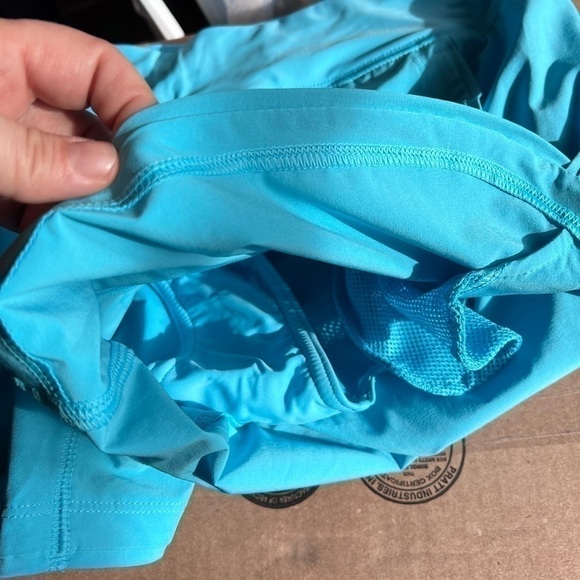 WOMEN'S 3" Quick Dry Elastic Waist Board Shorts Swim with Panty sz 2 blue - Picture 2 of 6